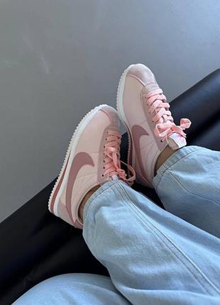 Кросівки жіночі nike cortez | pale pink satin