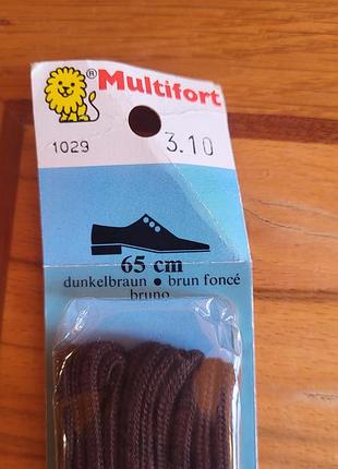 Винтажные шнурки для обуви multifort 2