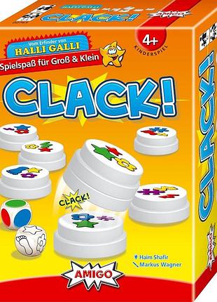Настільна гра amigo clack! 2765, магнітна гра на швидкість і реакцію, 2–6 гравців
