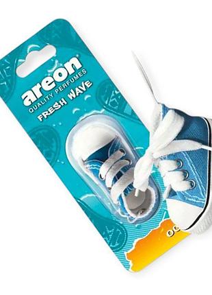 Ароматизатор на зеркало сухой areon wave fresh кеды "ocean"