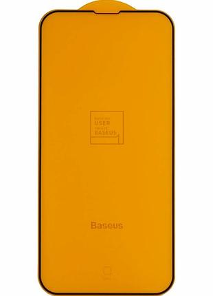 Защитное стекло baseus 0.3 мм черное для iphone 13 13 pro 14 16e 2 шт