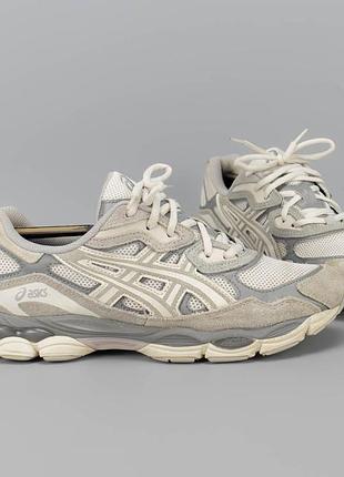 Модные замшевые кроссовки в сетку asics gel-nyc