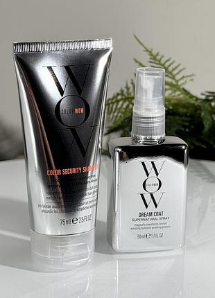 Набор для волос color wow dream coat color security shampoo & dream coat spray (75 ml + 50 ml)