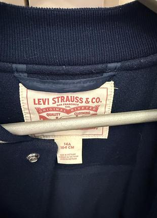 Куртка-бомбер для хлопчика levi's, синьо-біла 3