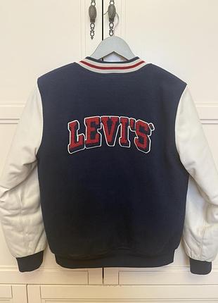 Куртка-бомбер для хлопчика levi's, синьо-біла 2