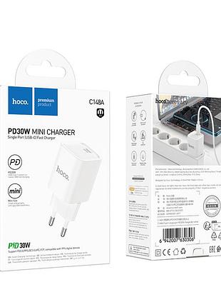 Сетевое зарядное устройство hoco c148a charm pd30w(белый)