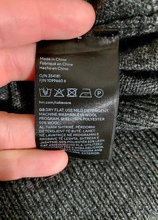 Джемпер базовый h&amp;m 50% шерсть 7