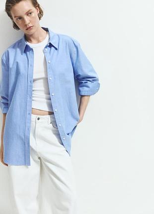 Плотная хлопковая оксфордская рубашка от h&amp;m