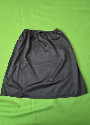 Нижняя тёмно-синяя navy юбка из 100% нейлона sainsbury's lifestyle vintage винтаж