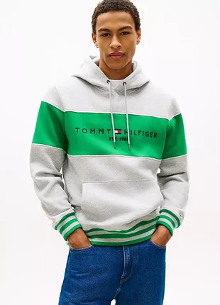 Чоловіче худі tommy hilfiger, сіро-зелене, розмір м