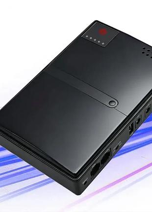 Безперебійник для роутера dc1036p дбж mini ups 10400 mah 5v/9v/12v чорний