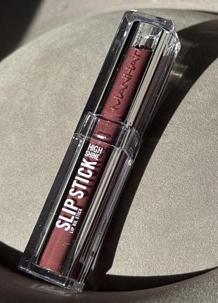 Глянцева помада-олія для губ manhattan high shine slip stick lip oil stic, відтінок: 94f penny brown