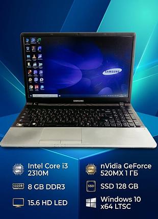 Samsung np300e5z батарея 2 години,15.6",i3 2310m,8gbddr3,ssd 128gb,geforce 520mх 1 гб