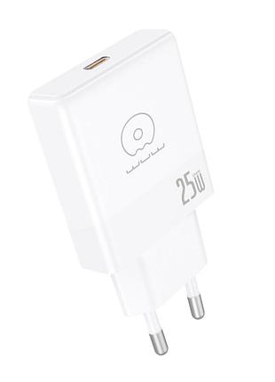 Сетевое зарядное устройство, быстрая зарядка pd25w, технология gan, wuw c216