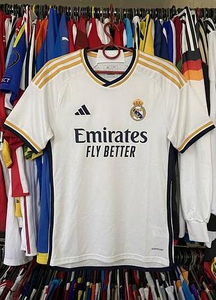 Оригинальная футболка adidas real madrid home 23/24 коллекционная игровая тренировочная hr3796 адидас реал мадрид paндальда