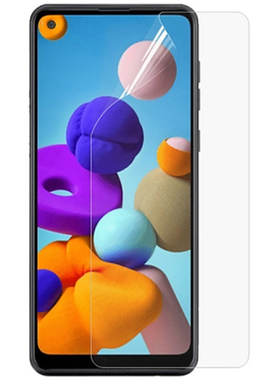 Гидрогелевая защитная пленка aurora aaa на samsung galaxy a21 на весь экран прозрачная
