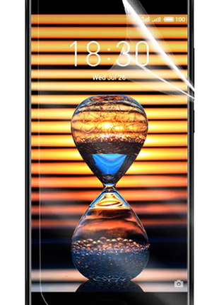Гидрогелевая защитная пленка на meizu pro 7 (прозрачная пленка на весь экран)