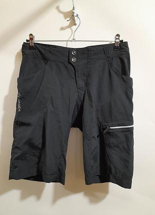 Женские технологичные велошорты vaude women's tamaro shorts со съемными внутренними велотрусами и анатомическим памперсом
