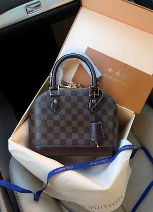 Женская сумка премиум alma bb damier ebene