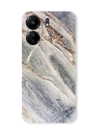 Защитная пленка мрамор на заднюю панель для xiaomi redmi 13c / poco c65
