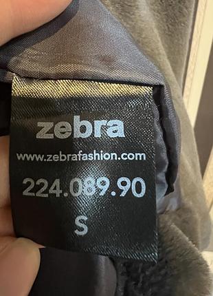 Шуба графіт сіра zebra розмір s 4