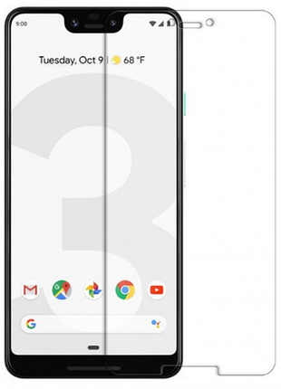 Гидрогелевая защитная пленка на google pixel 3 xl (прозрачная пленка на весь экран)