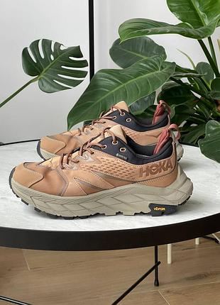 Мужские кроссовки hoka anacapa low gore-tex brown