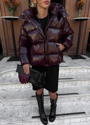 Пуховик жіночий теплий еко пух 4