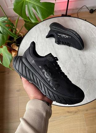 Мужские кроссовки hoka one carbon x black
