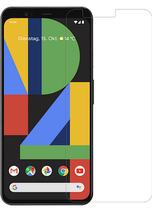 Гидрогелевая защитная пленка на google pixel 4 (прозрачная пленка на весь экран)