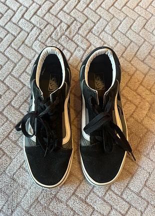 Кеди vans old skool чорні 2