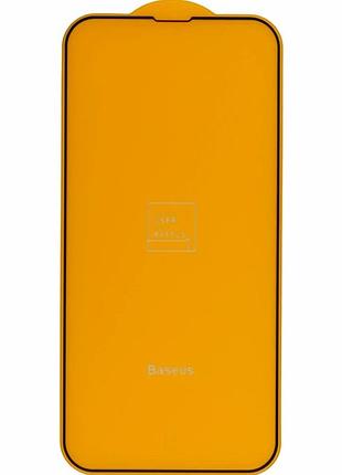 Захисне скло baseus 0.3 мм 2 шт чорний для iphone 13 pro max 14 plus загартоване олеофобне 9h
