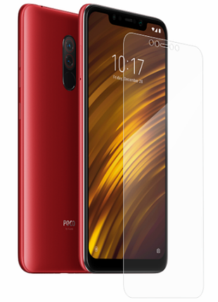 Гидрогелевая защитная пленка ост на xiaomi pocophone f1 (на весь экран, прозрачная)
