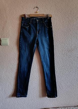 Джинсы скинни синие, для мальчика 11-12 лет, Рост 152см от denim co
