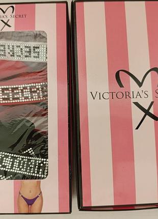 Трусики жіночі victoria's secret зі стразами