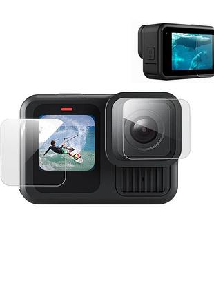 Скло захисне gopro 13 загартоване 9h 2.5d telesin s6-flm-07-tgp