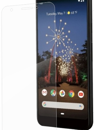Гидрогелевая защитная пленка на google pixel 3a (прозрачная пленка на весь экран)