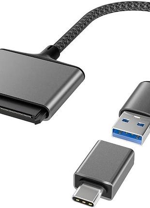 Кабель-адаптер basesailor sata-usb, зчитувач жорстких дисків usb a 3.0 - 2.5 дюйма sata iii для передачі даних на hdd/ssd