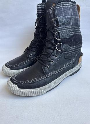 Шкіряні утеплені черевики timberland 3
