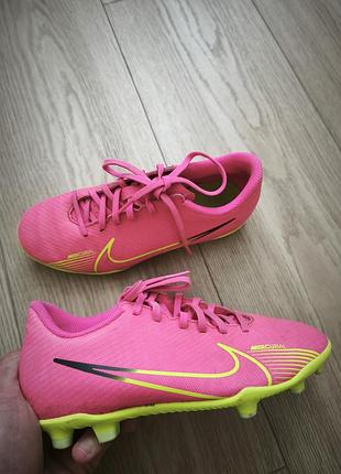 Бутси для підлітків nike mercurial vapor 15 club рожеві