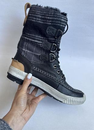 Шкіряні утеплені черевики timberland 7