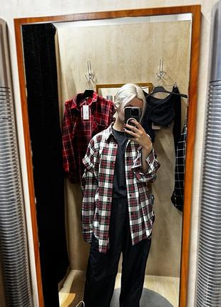 Стильна сорочка в клітинку від українського бренду alisa line, розмір m-l!