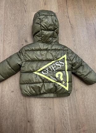 Тепла зимова куртка guess оригінал 12-18 місяців