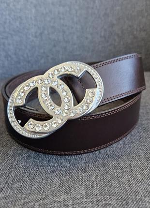 Кожаный ремень chanel 2
