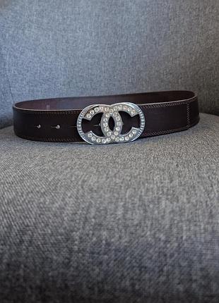 Шкіряний ремінь chanel