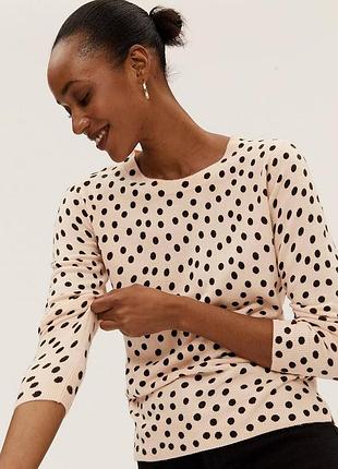 Жіночий светр marks & spencer supersoft polka dot