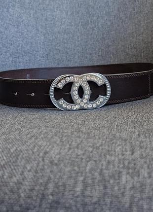 Кожаный ремень chanel 3