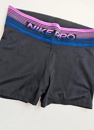 Женские удобные спортивные шорты-тайтсы nike pro women's 3" размер l