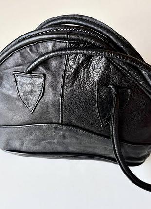 Кожаная сумка-купол dome bag