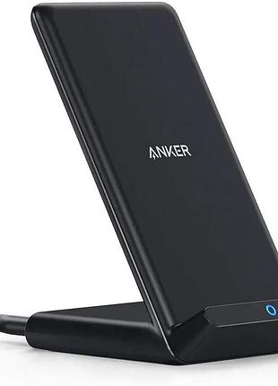 Уцінка! бездротова зарядка anker 313 10w qi швидка індукційна зарядка для iphone та android, чорна